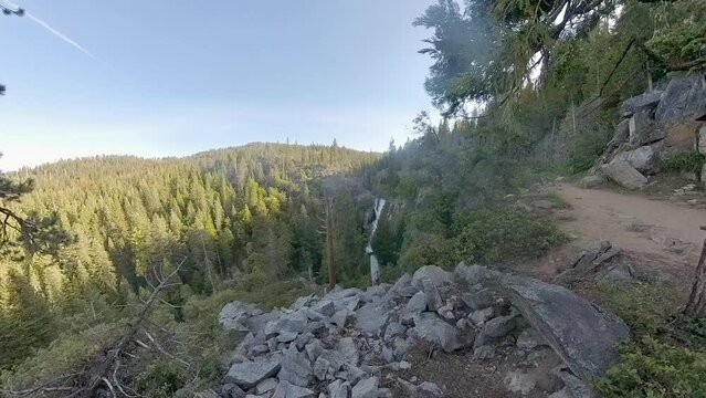 Arriving at Alder Creek Falls in Yosemite National Park