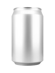 Realistic aluminum soft drink or beer can. Png clipart isolated on transparent background