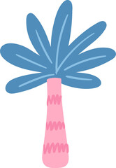 Palm tree design summer palm tropical palm icon hand drawn palm