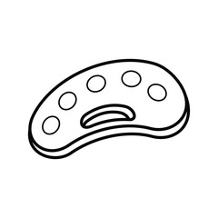 Cute line art outline cartoon school stationery and supplies vector design art for students and education