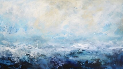 Layers of serenity overlapping with bursts of energy, creating a canvas of emotional depth.