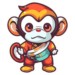 colorful illustratio for shirt stamp or diecut stickers