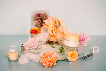 Fresh flowers and cosmetic composition