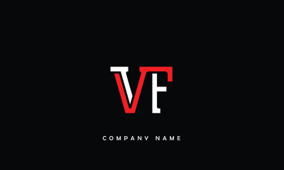 VF, FV, V, F Abstract Letters Logo Monogram