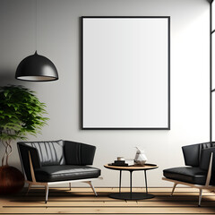 Poster Mockup Office Background