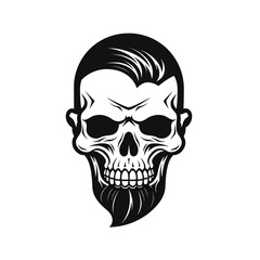 Punisher logo vector crossbones logo head realistic hand drawing fun welcome hand drawing horror fashion hand drawing pointing halloween muntjac deer skull snake skull culture