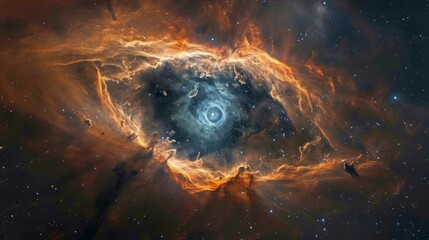 amazing beautiful nebula full of stars and bright colors in high resolution - obrazy, fototapety, plakaty