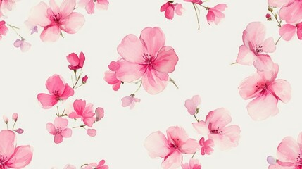  a close up of a pink flower pattern on a white background with lots of pink flowers on a white background.