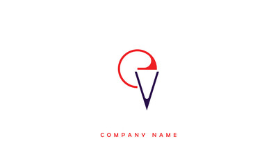 VE, EV, V, E Abstract Letters Logo Monogram