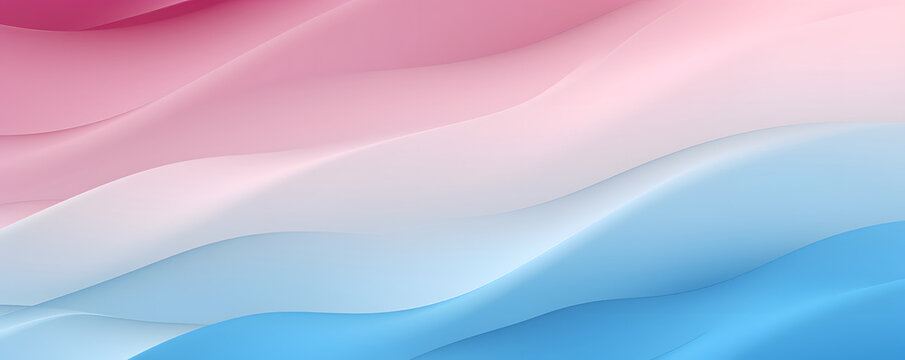 Noise Gradient. Nostalgia, Vintage, Retro 70s, 80s Style. Abstract Background. Grainy Texture. Trans, Transgender Pride Flag. Wall, Wallpaper, Template, Print. White, Pink, Blue, Beige Colors