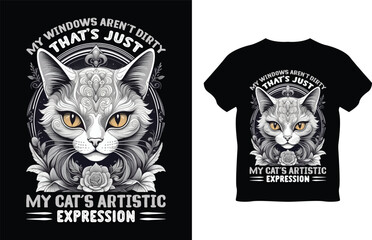 Vector i do what i want funny cat tshirt design for pet lovers