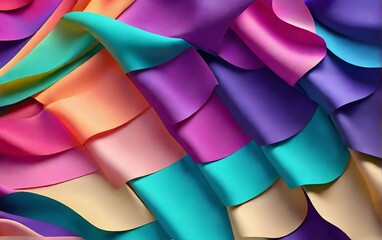 A visually wavy cotton pattern background with a gradient of colors, transitioning seamlessly from one shade to another