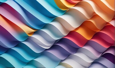 A visually wavy cotton pattern background with a gradient of colors, transitioning seamlessly from...