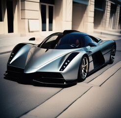 Car of the future Mirsnov design. AI generation