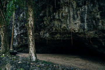Maniniholo Dry Cave along the Kuhio Highway next to Haena Beach Park, kauai