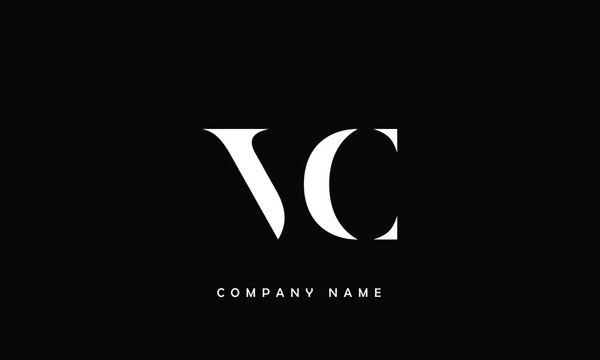 VC, CV, V, C Abstract Letters Logo Monogram