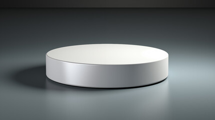 White round podium.