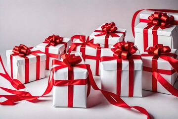 gift box with red ribbon