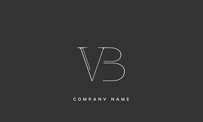 VB, BV, V, B Abstract Letters Logo Monogram