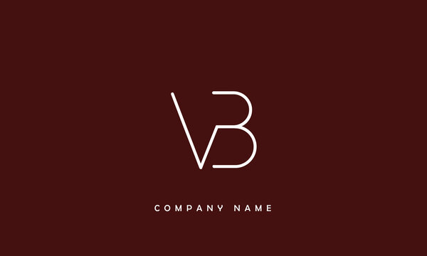 VB, BV, V, B Abstract Letters Logo Monogram