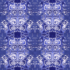 stylized ethnic pattern.