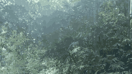 Green Vector watercolor art background. Old paper. Marble. Stone. Beige Camouflage texture design for cloths, flyers, poster, banner. Wall. Brushstrokes and splashes. Painted template green design © Rosen Graphic