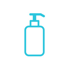 Bottle of shampoo. From blue icon set.
