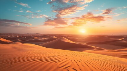 The background shows a wide expanse of desert during the day