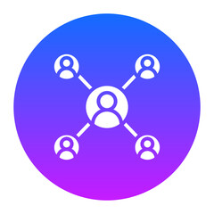 Connected People Icon of Internet of Things iconset.