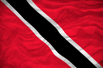 National flag of Trinidad and Tobago. Background  with flag of Trinidad and Tobago.