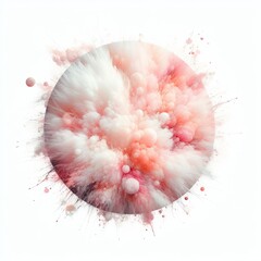 Vivid Circular Abstract: Watercolor Expressions and Artistic Patterns