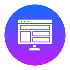 Bowser Layout Icon of Seo and Web iconset.