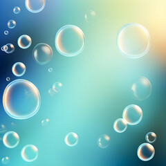 background blue bubbles