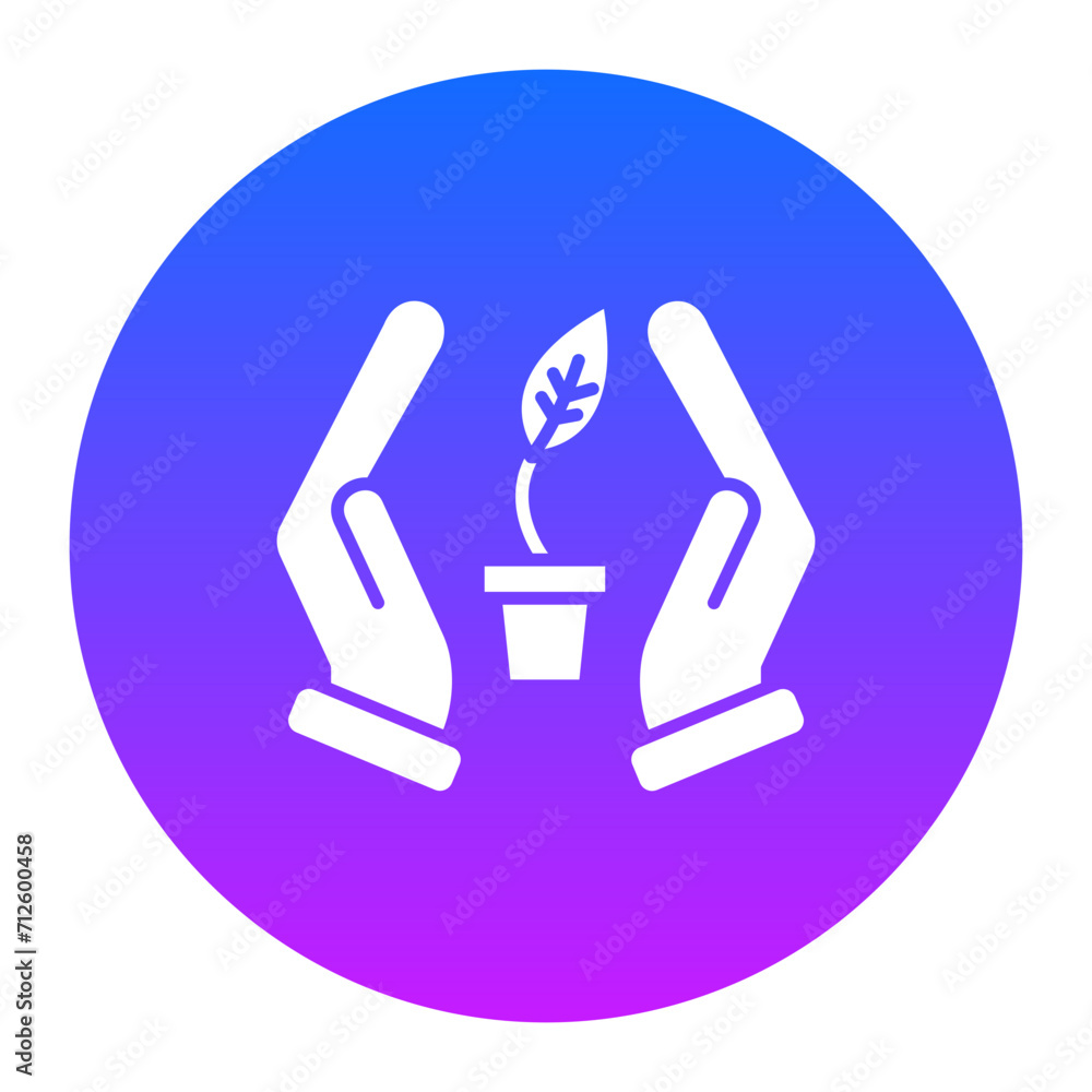 Canvas Prints save plants icon of pollution iconset.