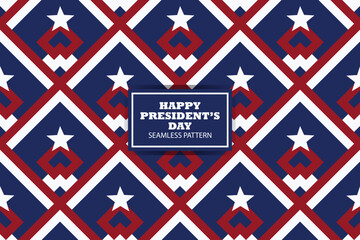 Presidents Day Seamless pattern Background Design. Banner, Poster, Greeting Card. Vector Illustration.