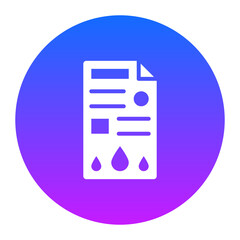 Fototapeta premium Blood Test Icon of Health Checkup iconset.