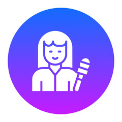Woman Anchor Icon of Housekeeping iconset.