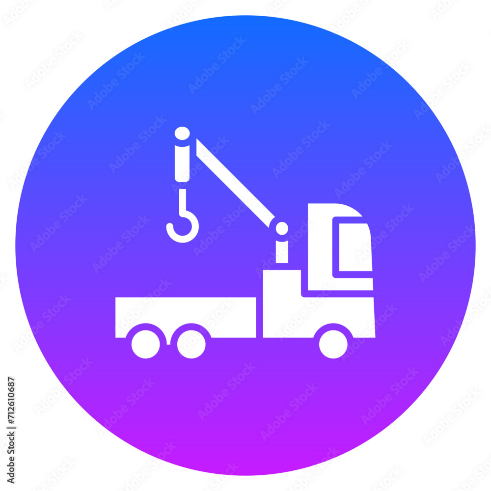 Poster Crane Turck Icon of Engineering iconset.