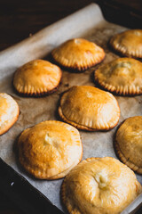 Hand Pies with Chives and Mushrooms