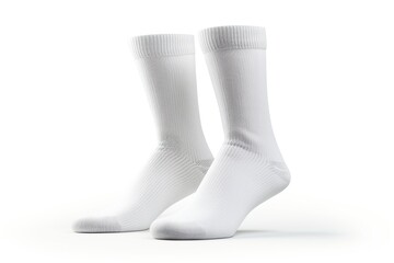 White cotton socks isolated on white background - Powered by Adobe