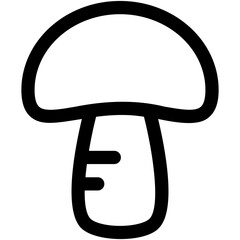 Mushroom Vector Icon - obrazy, fototapety, plakaty