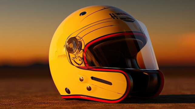 protective helmet for motorcycle or construction site for potential inscriptions or additional objects. This provides flexibility to add text or graphics