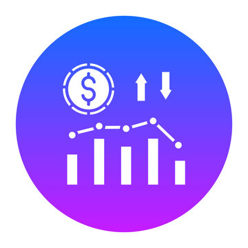 Increase and Decrease in Rate Icon