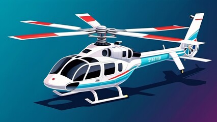 helicopter 3d model ai generated