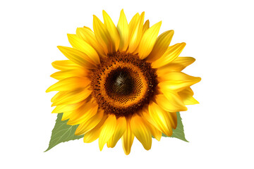 Sunflower isolated on transparent background, png