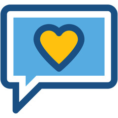 Love message Vector Icon