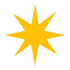 Cute sparkle, star icon, cute doodle 