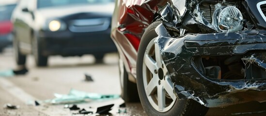 Car accident resulted in airbag deployment.