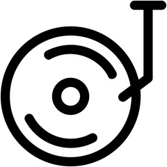 Vinyl Player Vector Icon