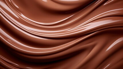 Melted chocolate background close up